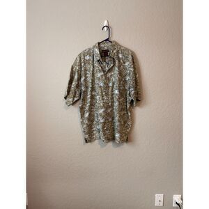 Sportif USA Men's short sleeve button down casual shirt Size XL 100% Cotton